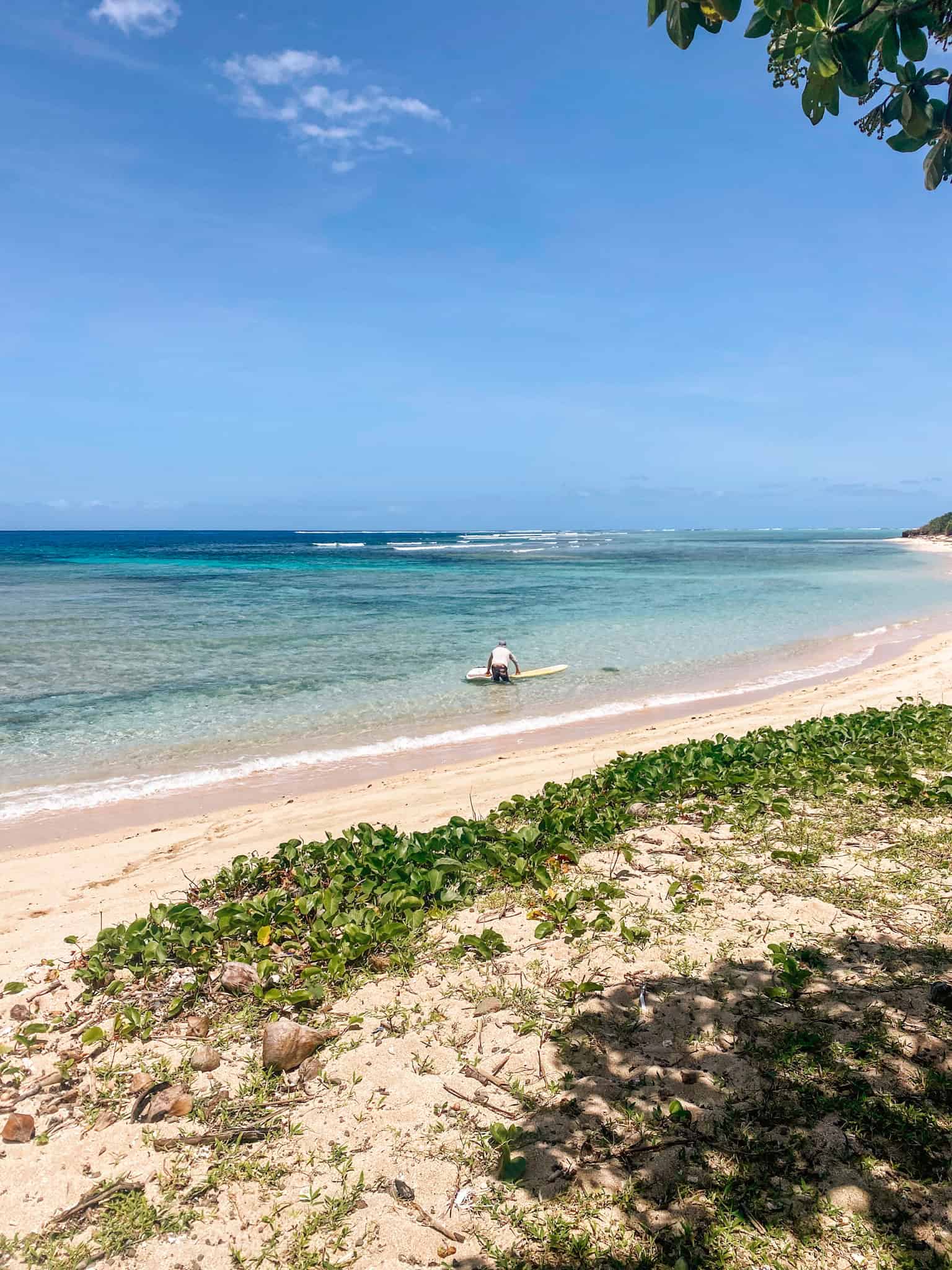 beginner surf lessons in Fiji