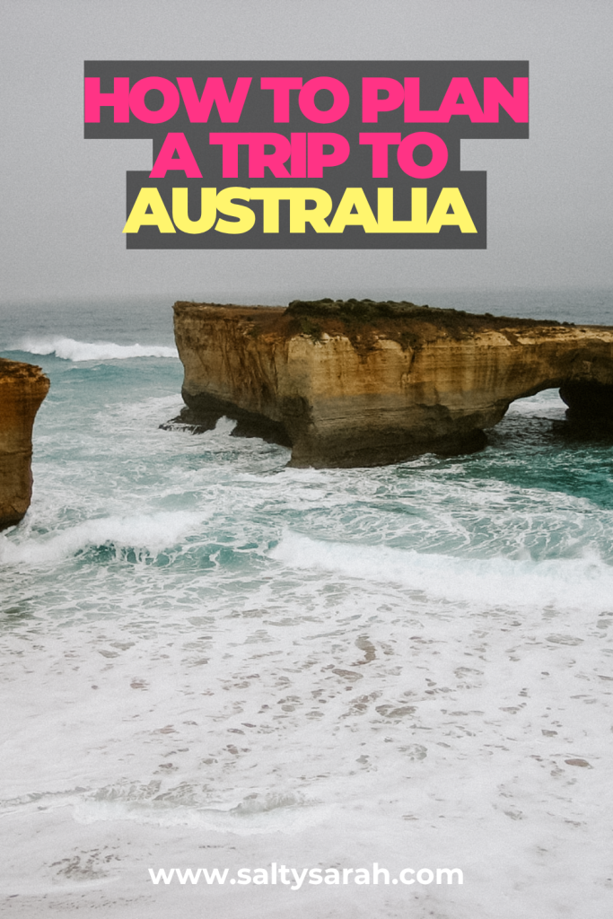 how to plan a trip to Australia Blog Pinterest Pin