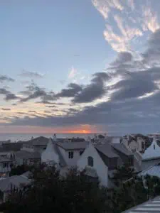 sunset at Rosemary Beach