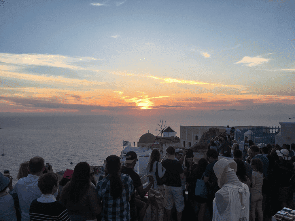 Santorini sunset in Oia