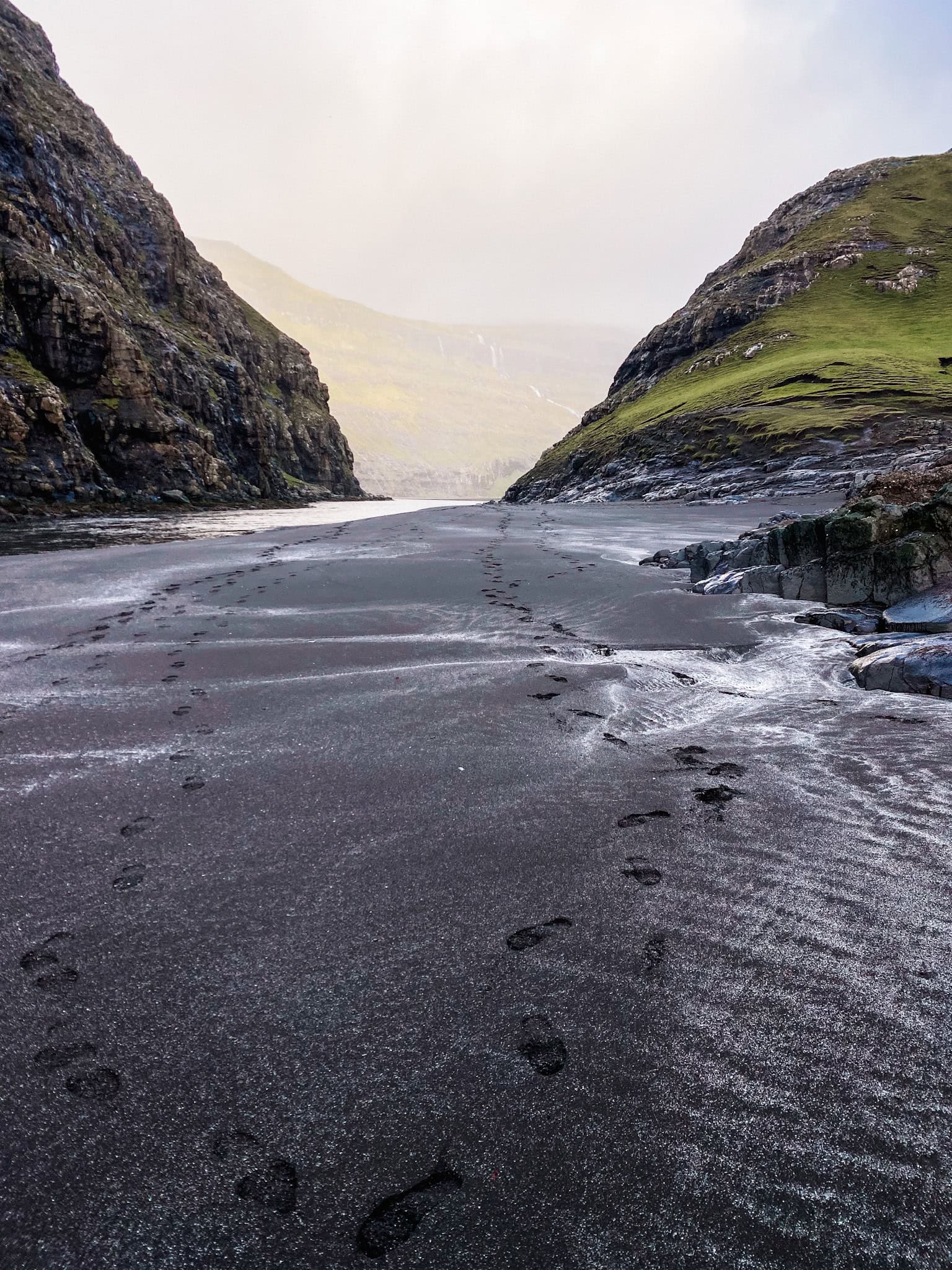 black beach saksun