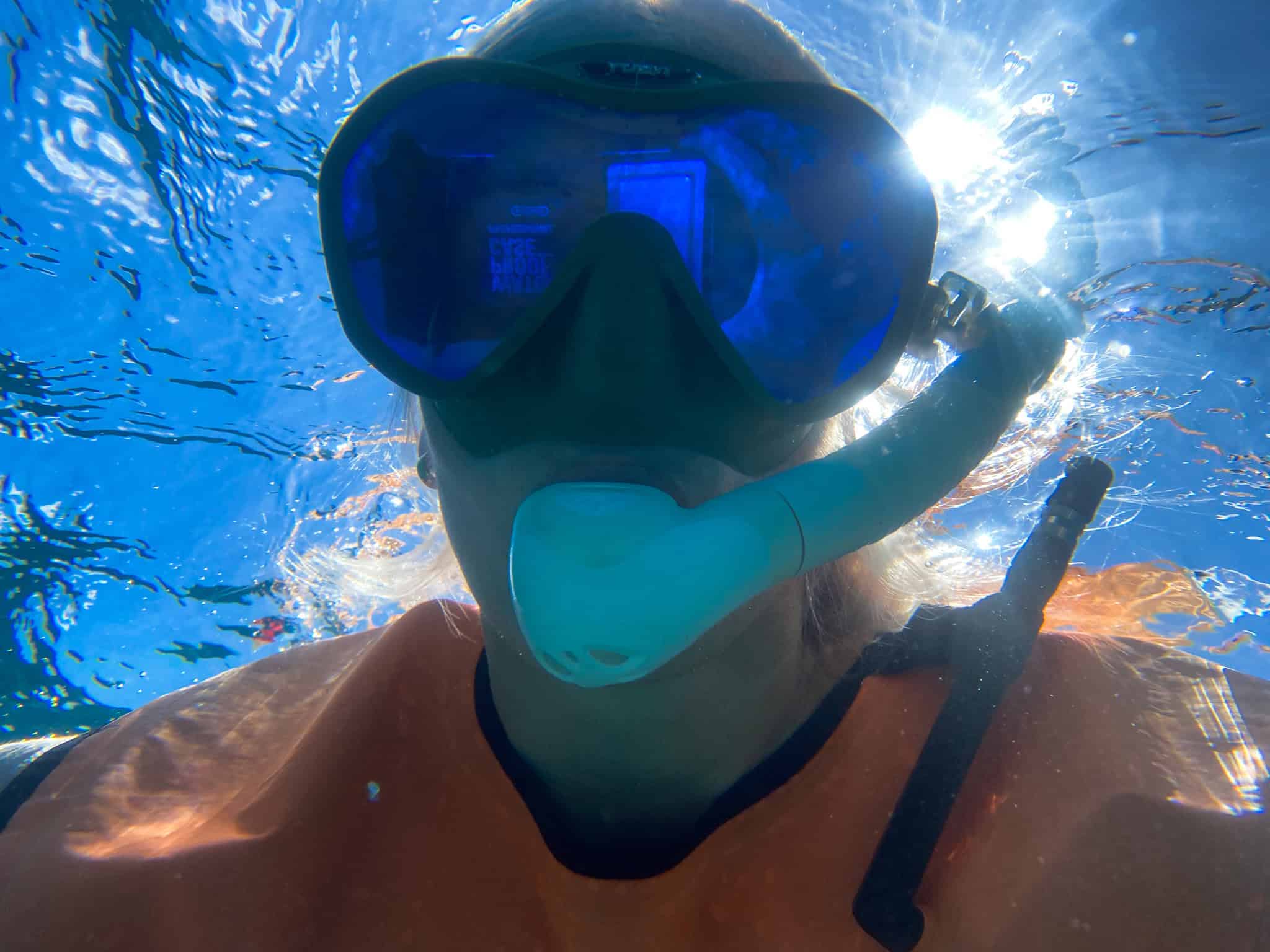 me snorkeling in key largo