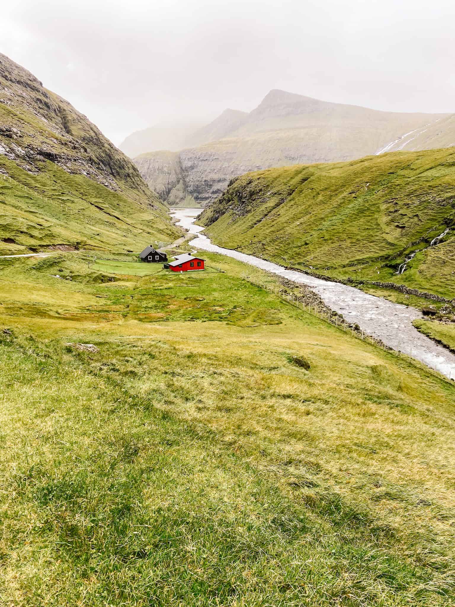 paved portion of saksun hike