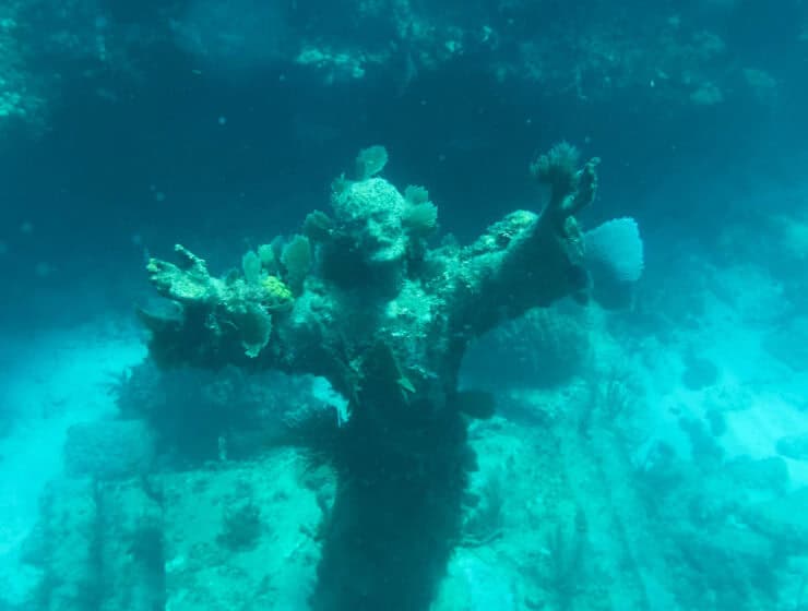 underwater Christ of the Abyss in Key Largo