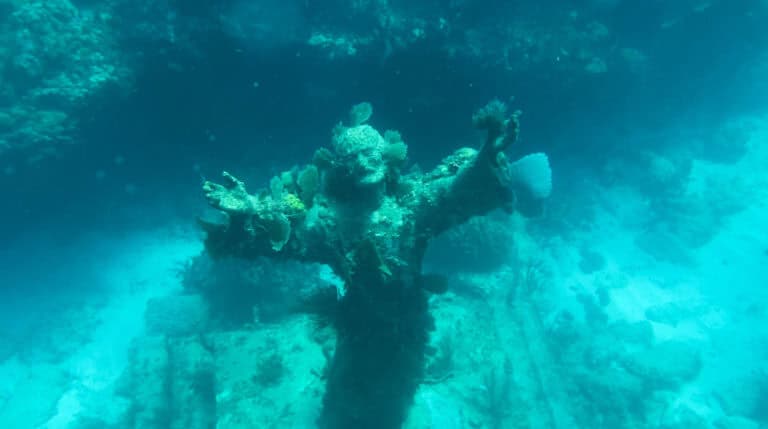 underwater Christ of the Abyss in Key Largo