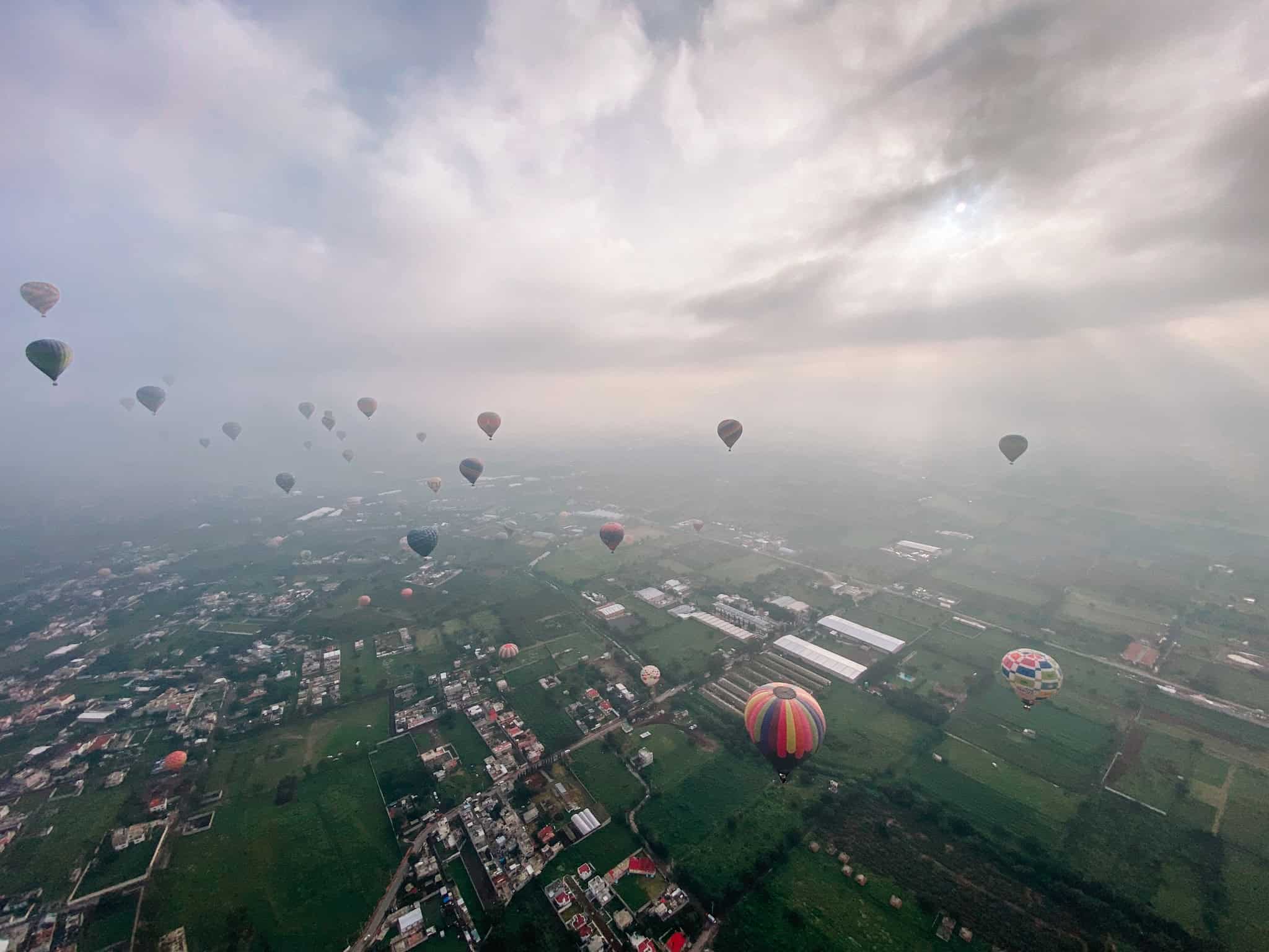 Teotihuacán Mexico Hot Air Balloons