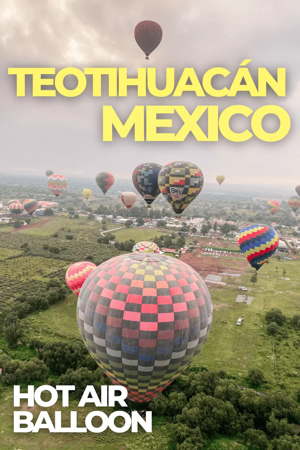 hot air balloon mexico pin