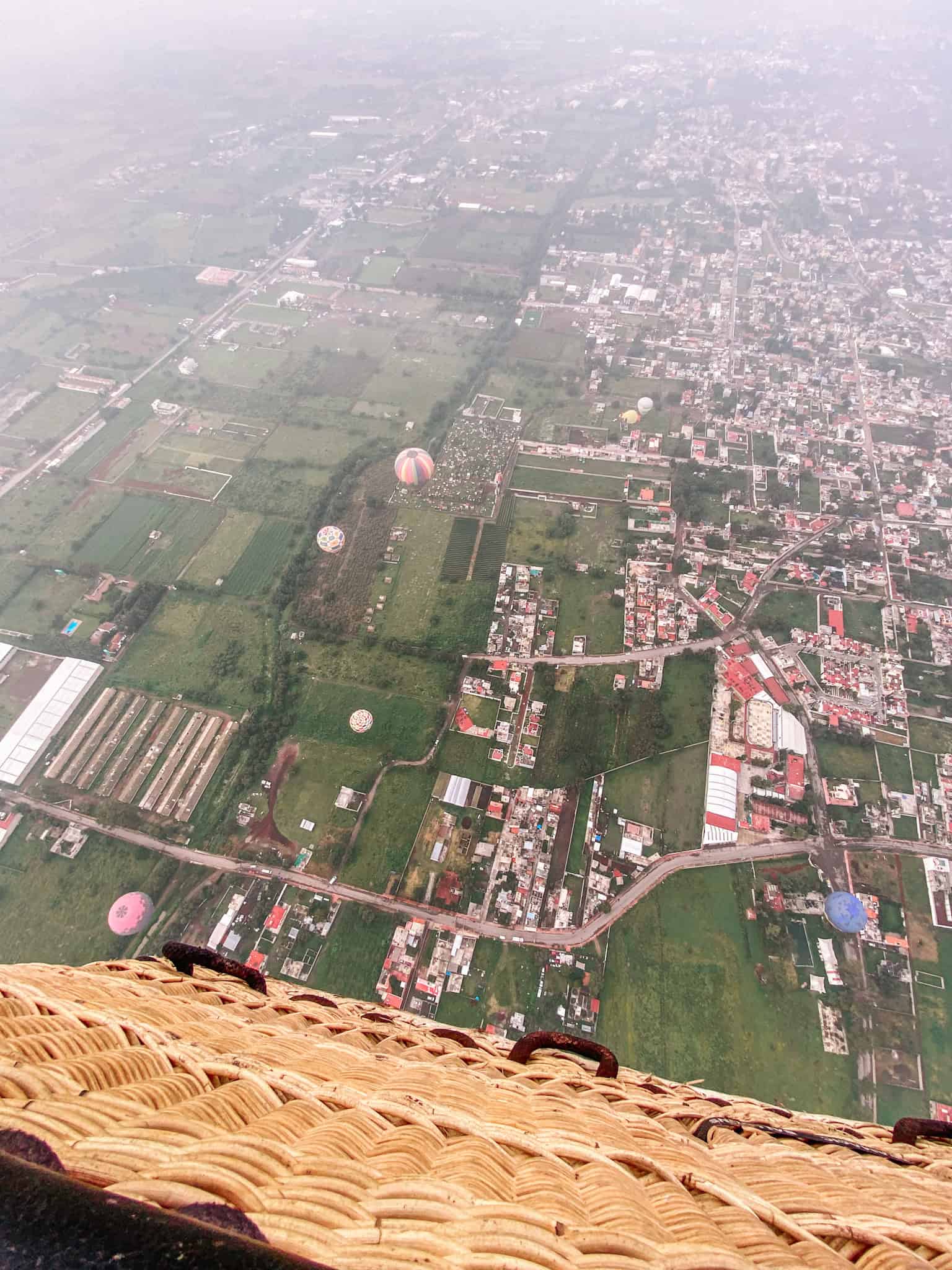 hot air balloon views mexico