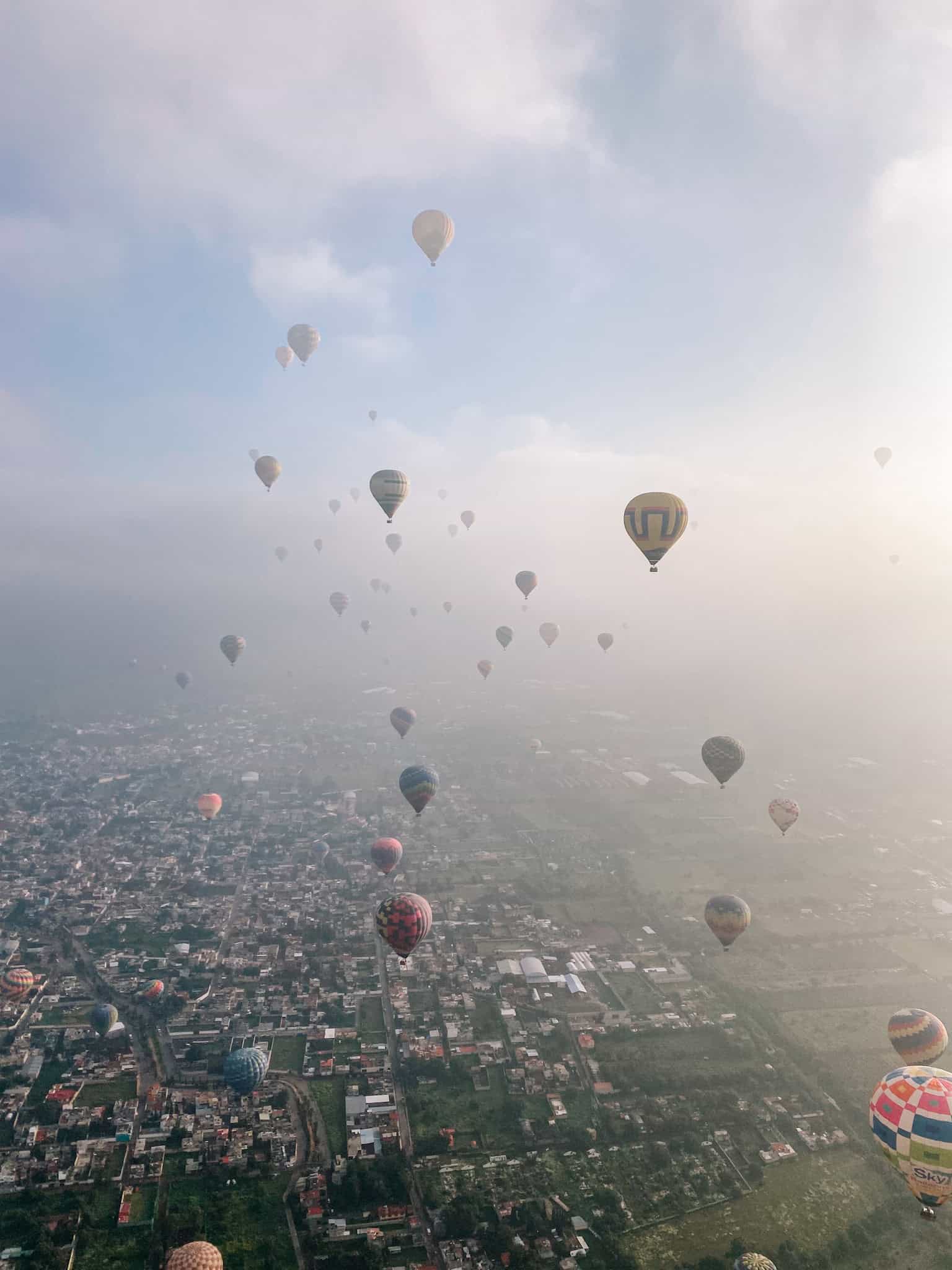 hot air balloons mexico