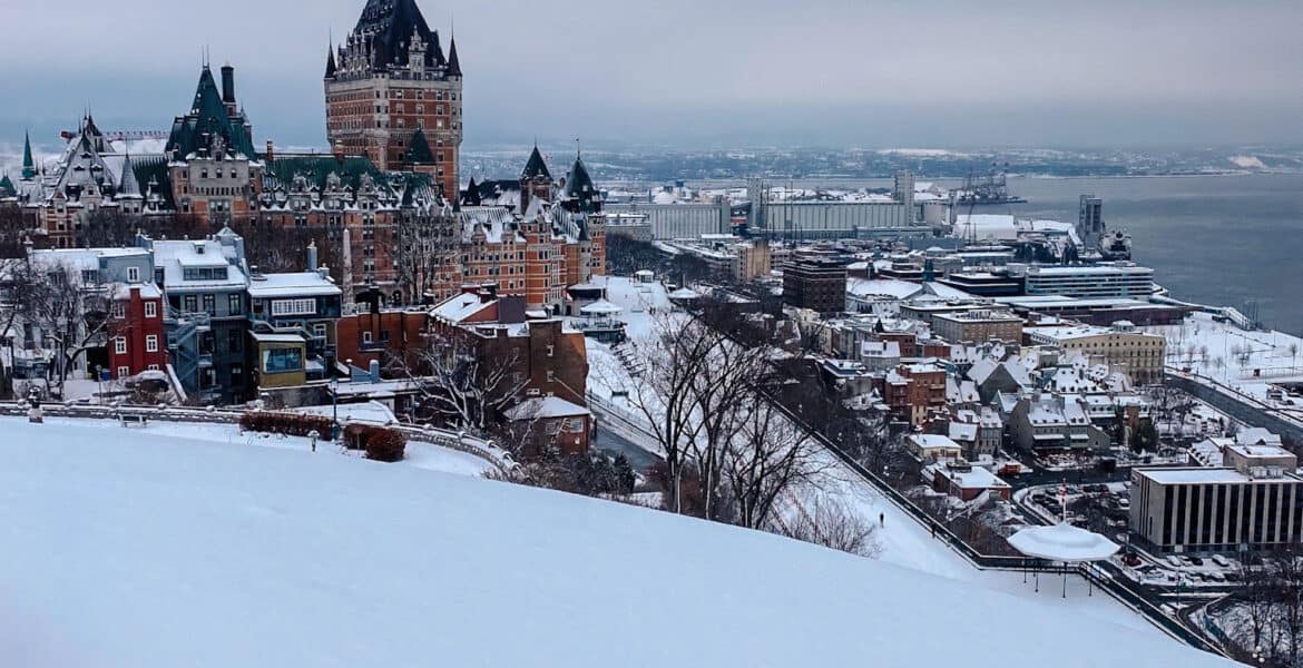 old quebec from The Citadelle of Québec view