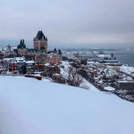 old quebec from The Citadelle of Québec view