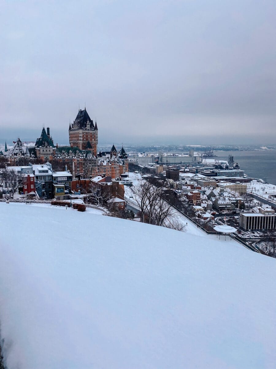 old quebec from The Citadelle of Québec view