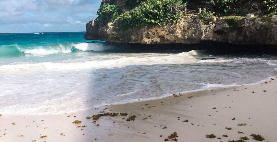 the crane beach in Barbados