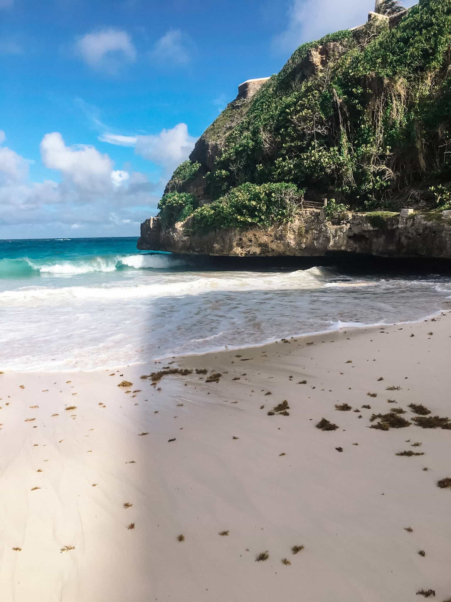 the crane beach in Barbados