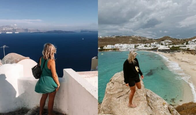 Santorini vs Mykonos