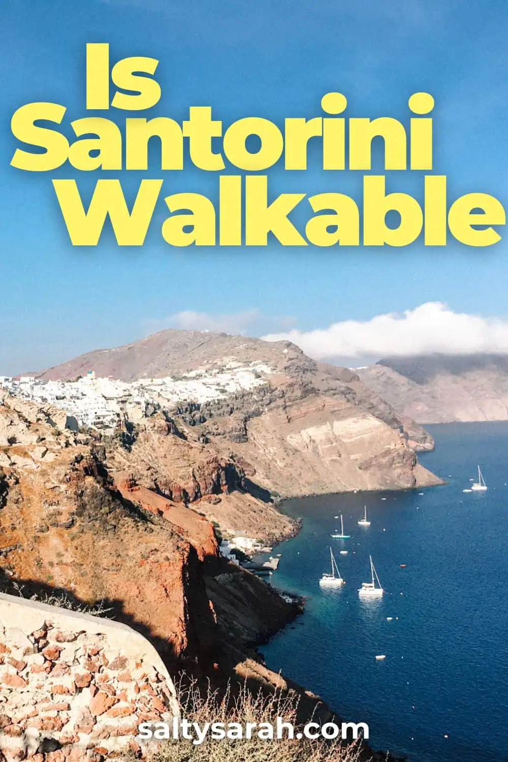 is Santorini walkable Pin