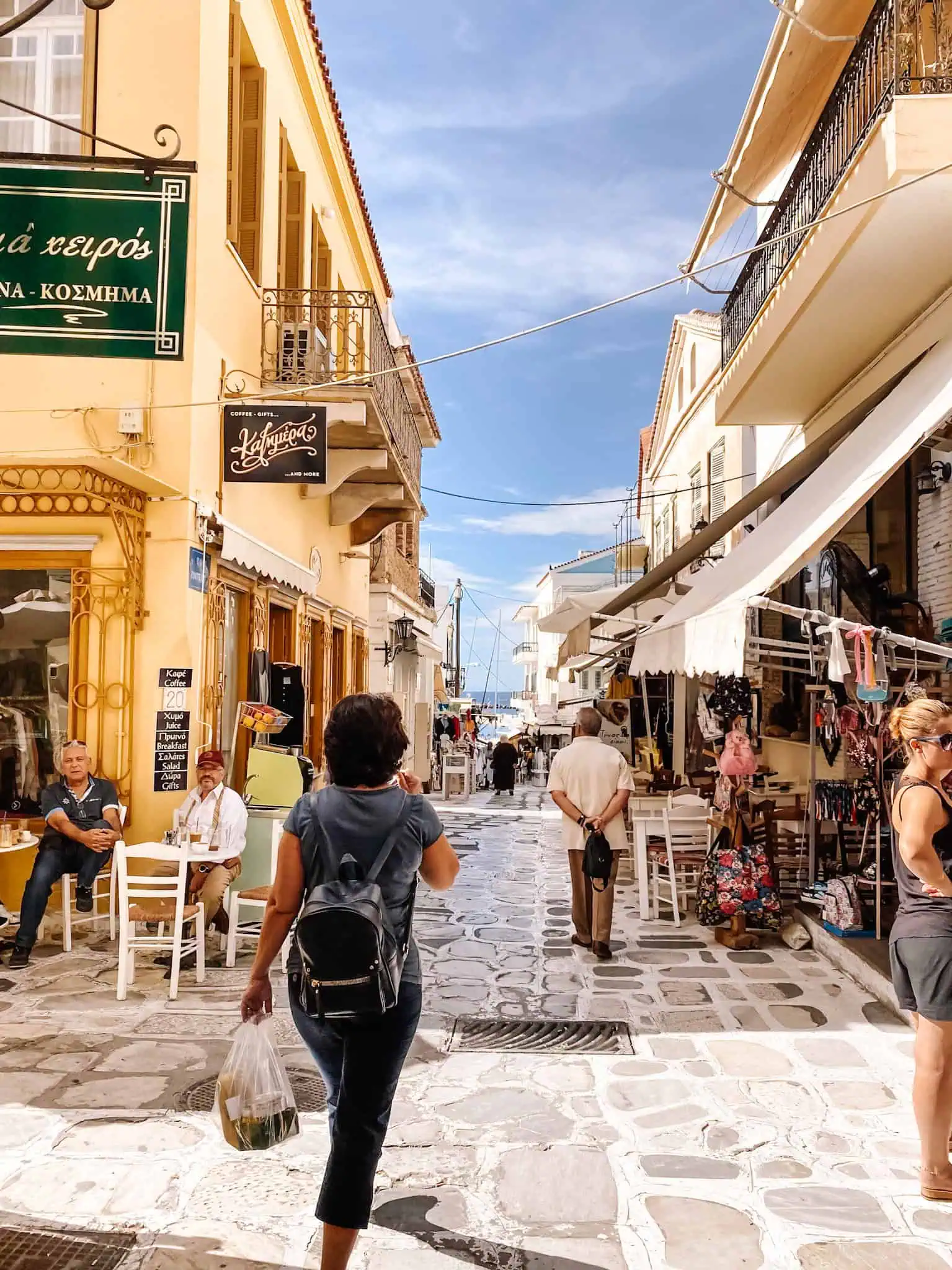 shop street in Tinos