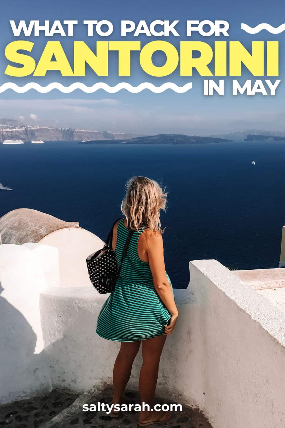 what to pack for Santorini in May Pin