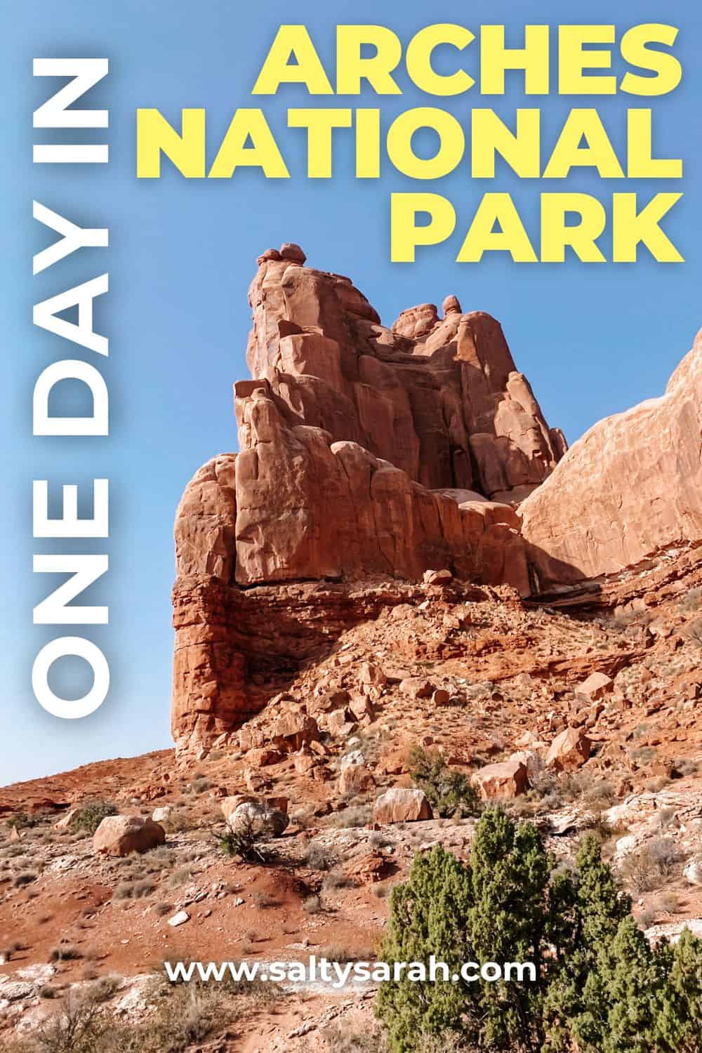 1 day in Arches National Park Pin