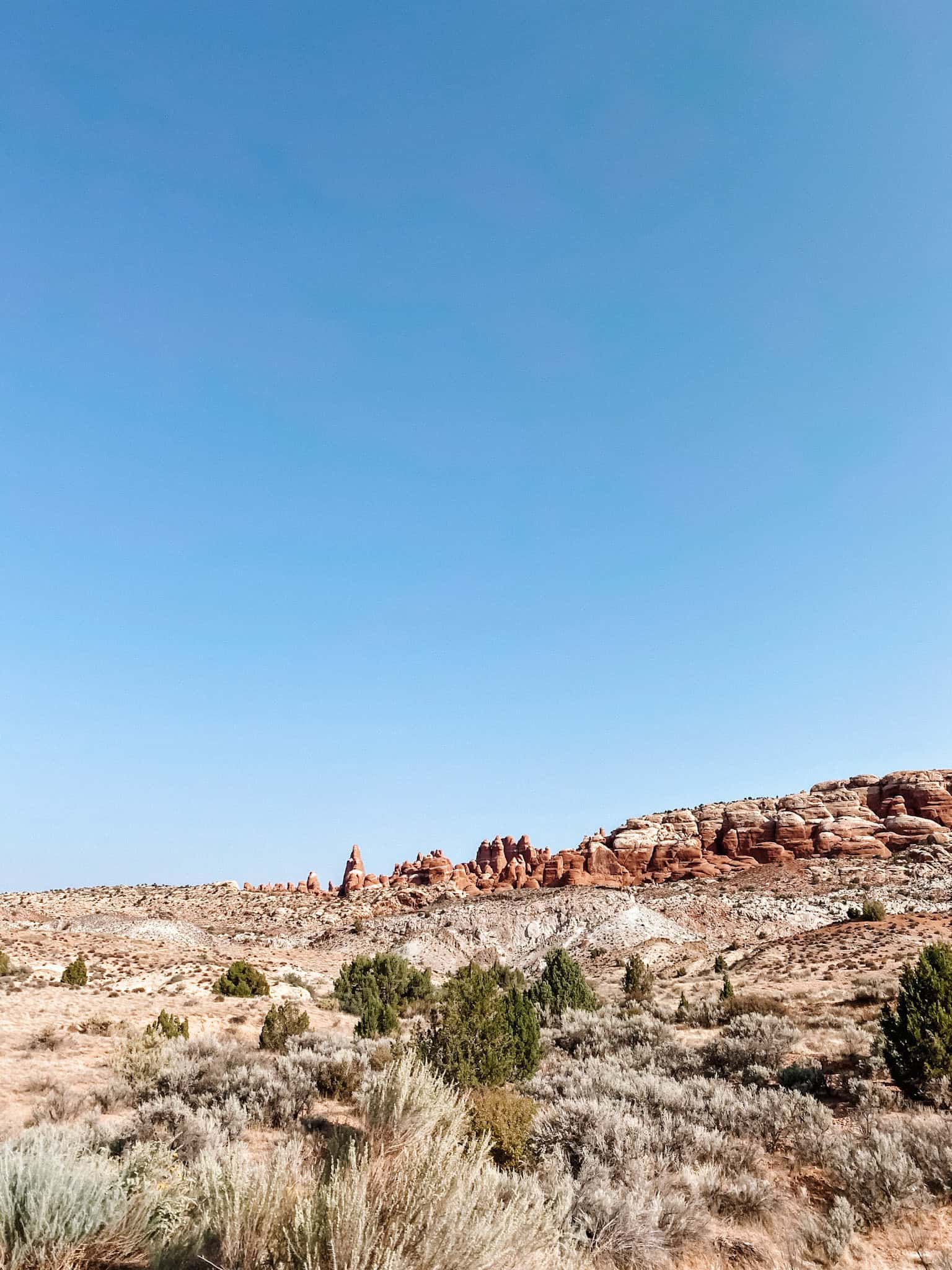 Along Arches National Park road