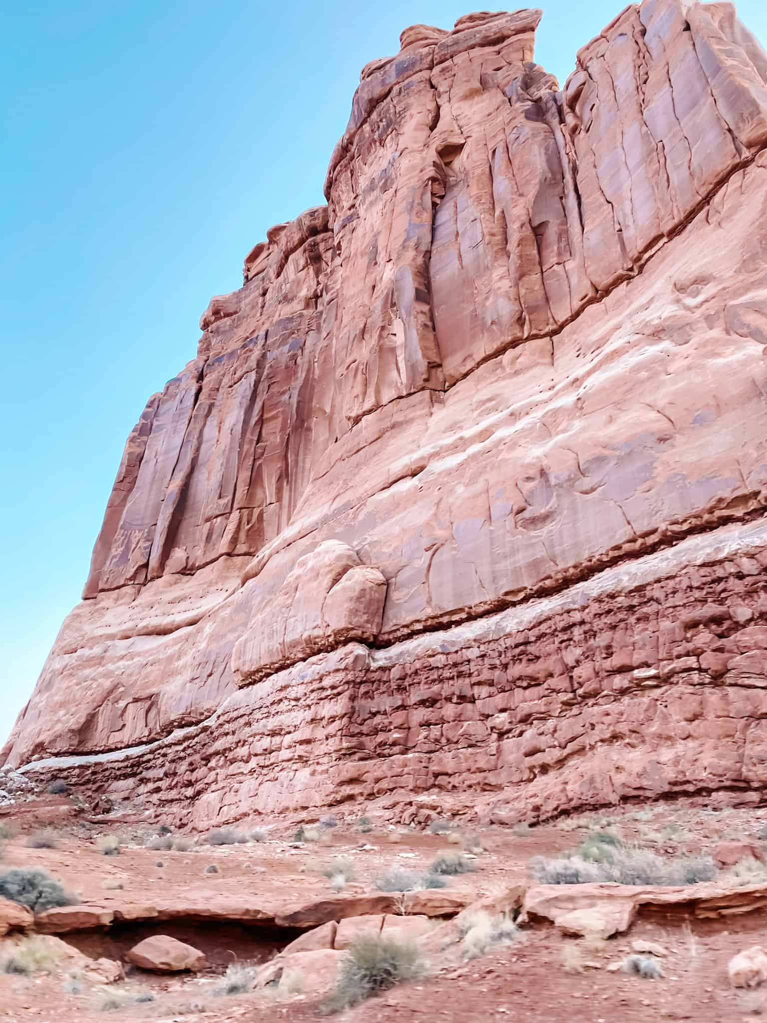 driving in Arches in Utah