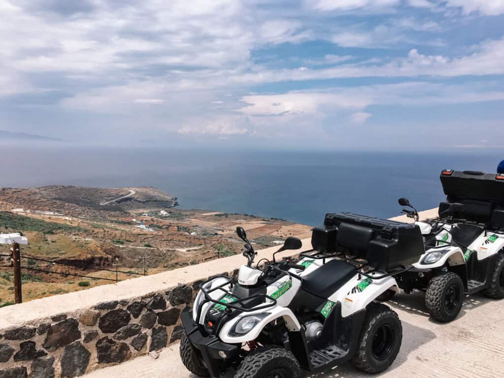 ATVs in Santorini