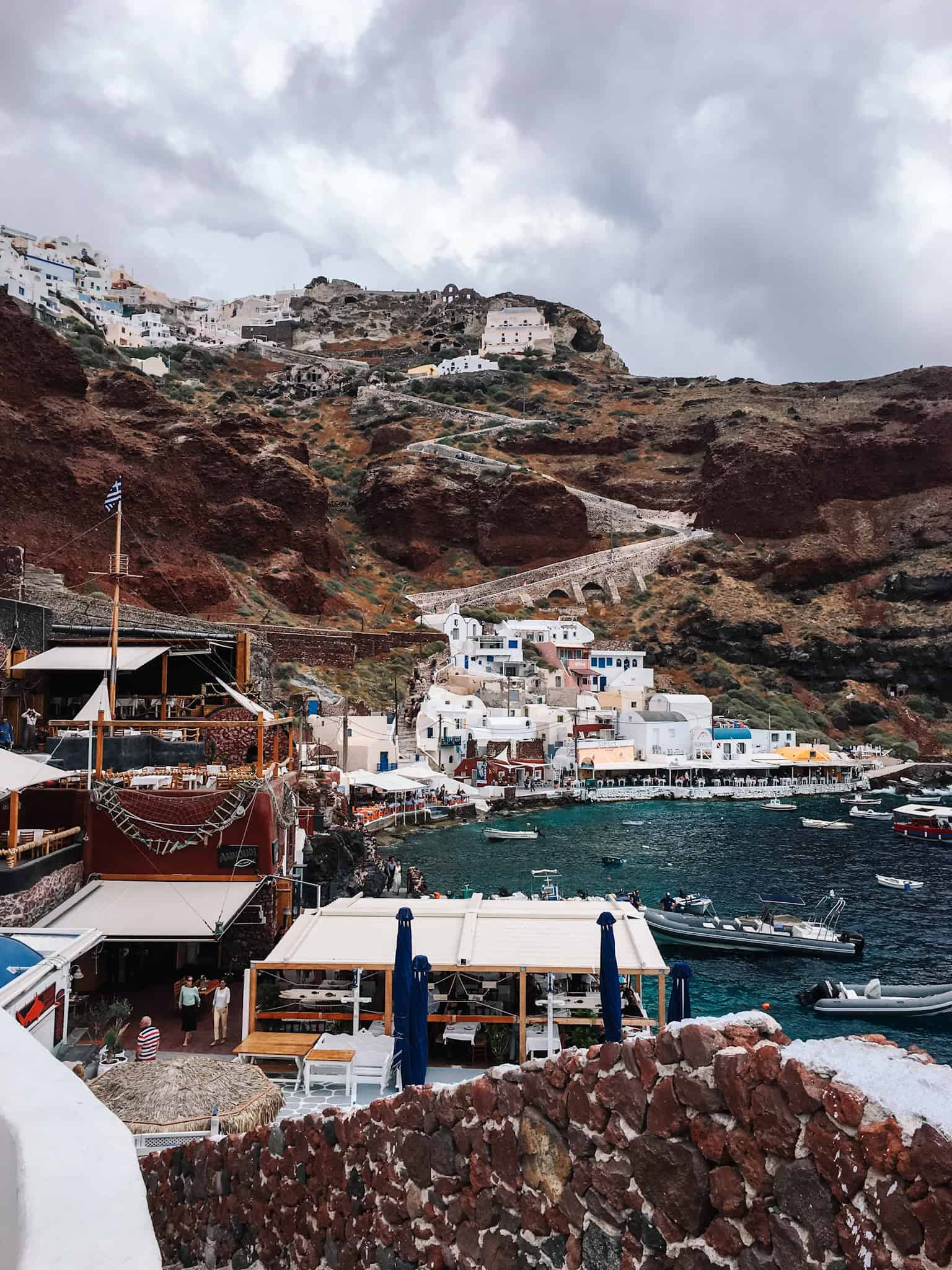 Amoudi Bay - four days in Santorini