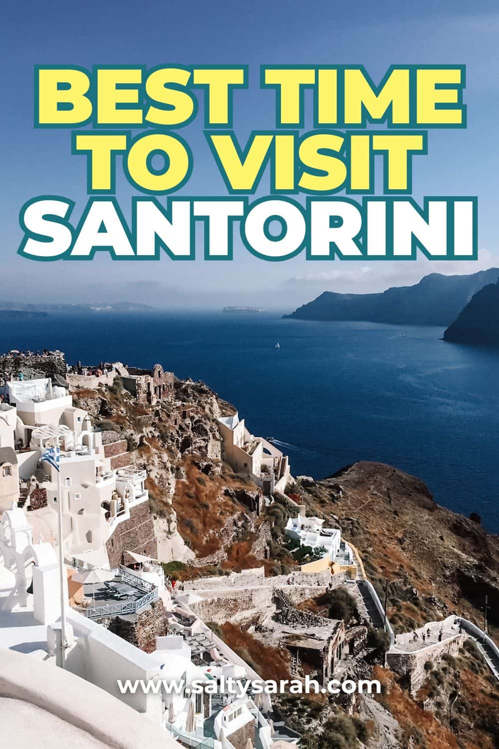 Best Time to Visit Santorini Pin