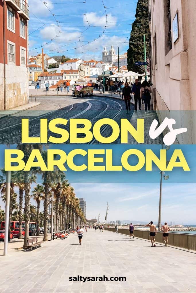 Lisbon vs Barcelona Pin