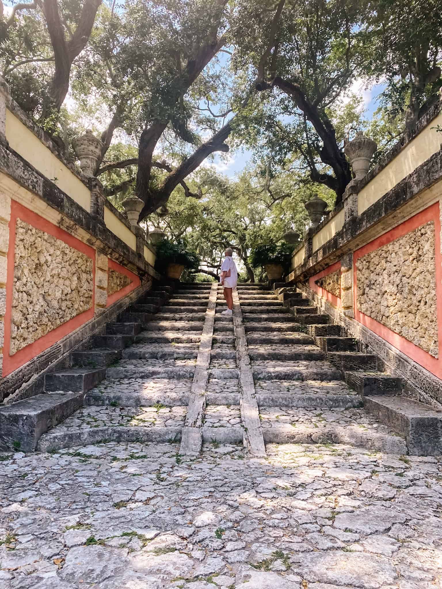 Me at Vizcaya Museum grounds; is Vizcaya museum worth it