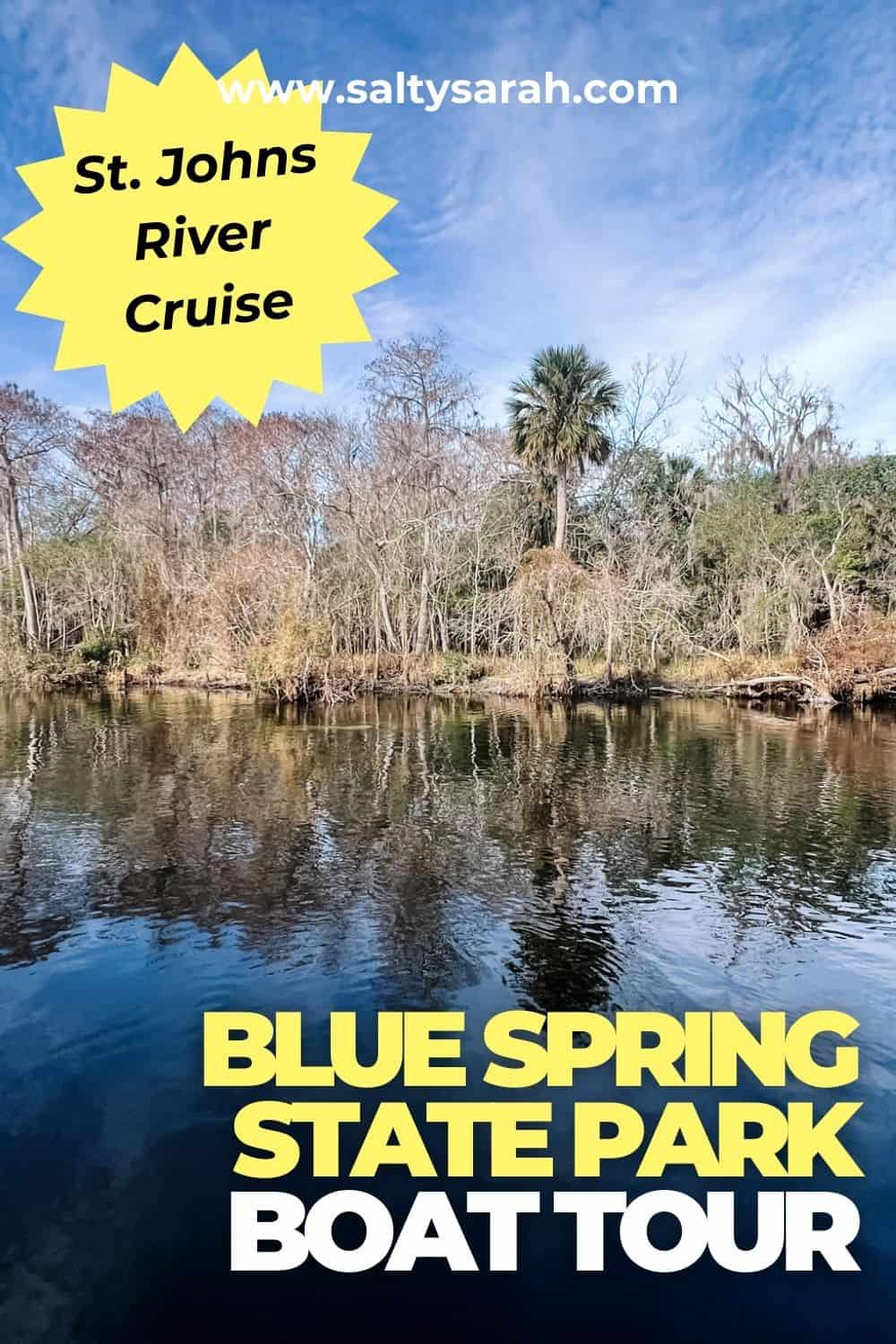 Blue Spring State Park Boat Tour Review Is the St. Johns River Cruise Worth It? Pinterest Pin