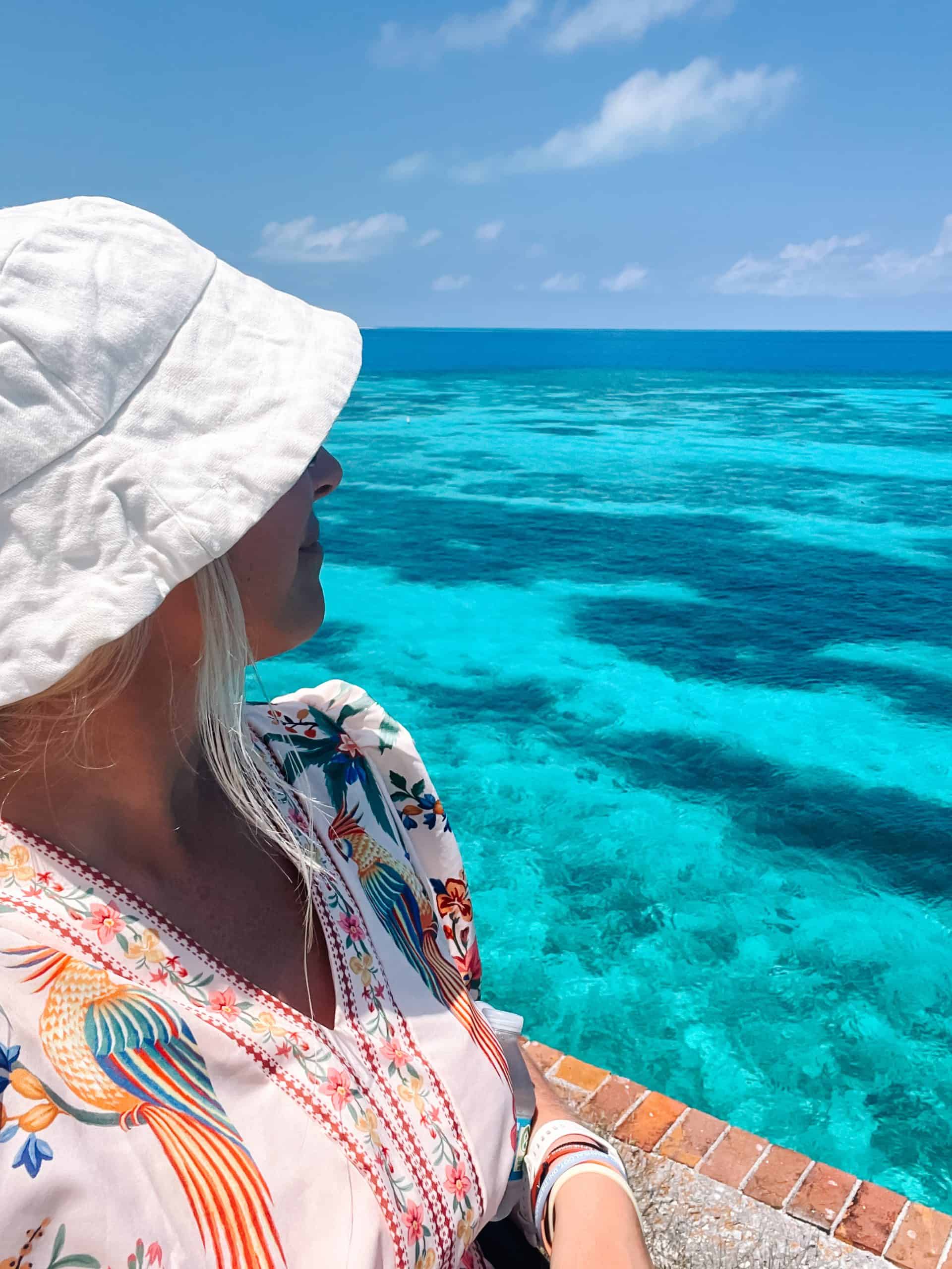 Me looking at the gulf from Dry Tortugas National Park