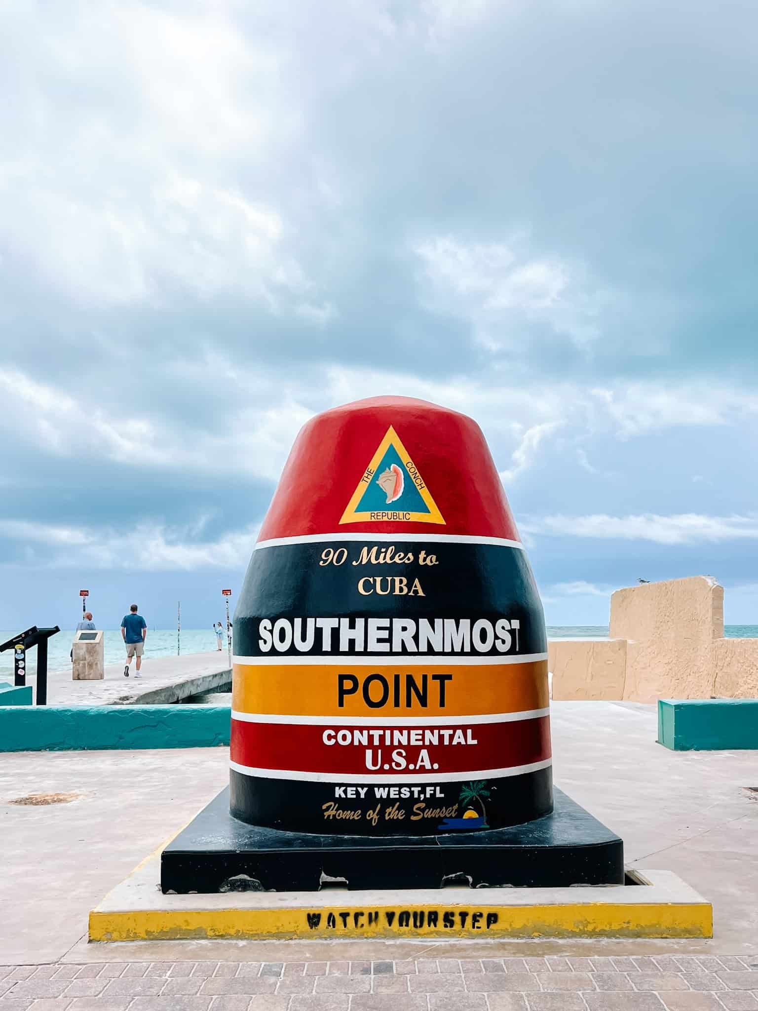 Southernmost Point buoy in Key West Florida, weekend in Key West
