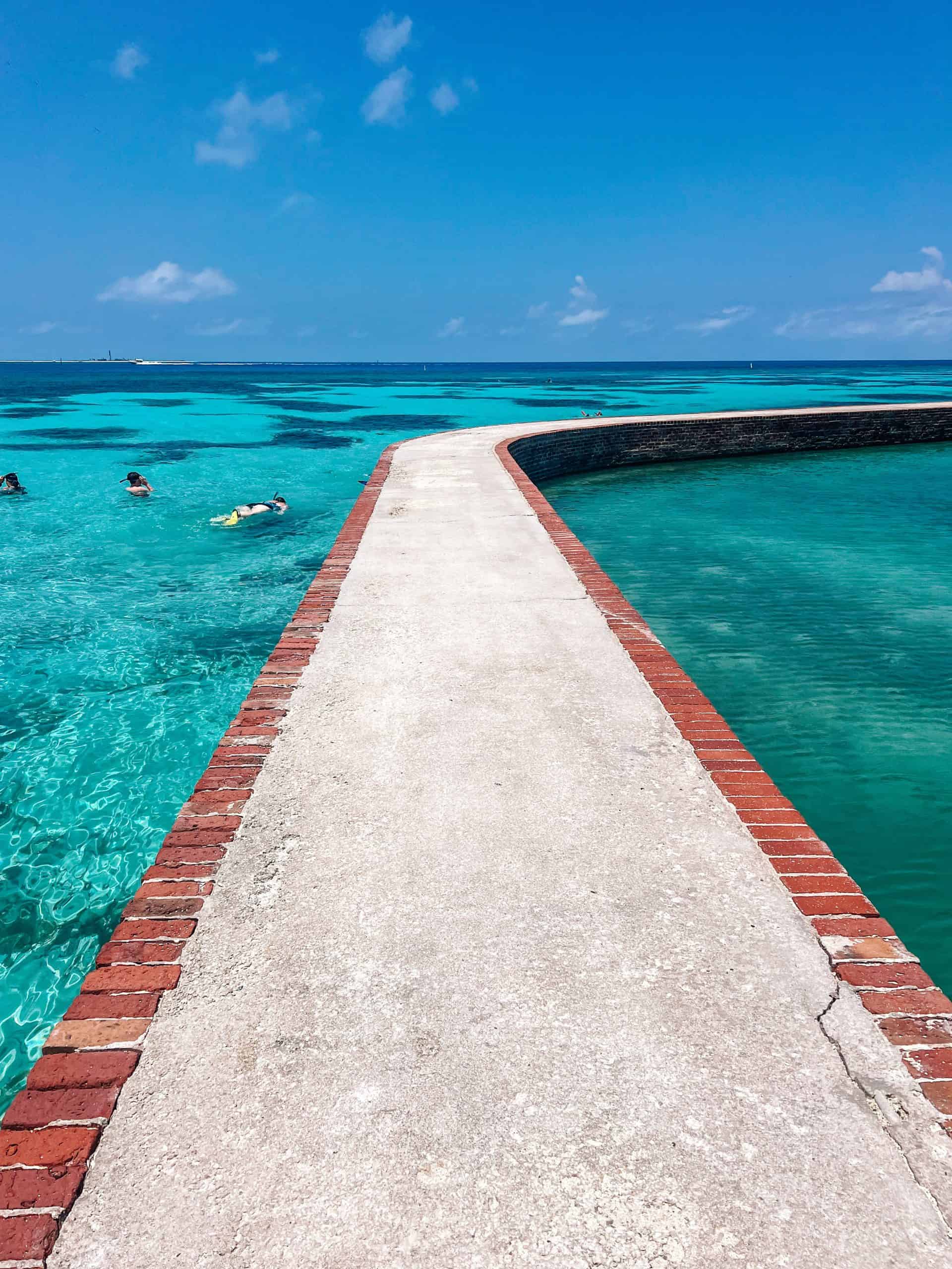 moat wall at Fort Jefferson