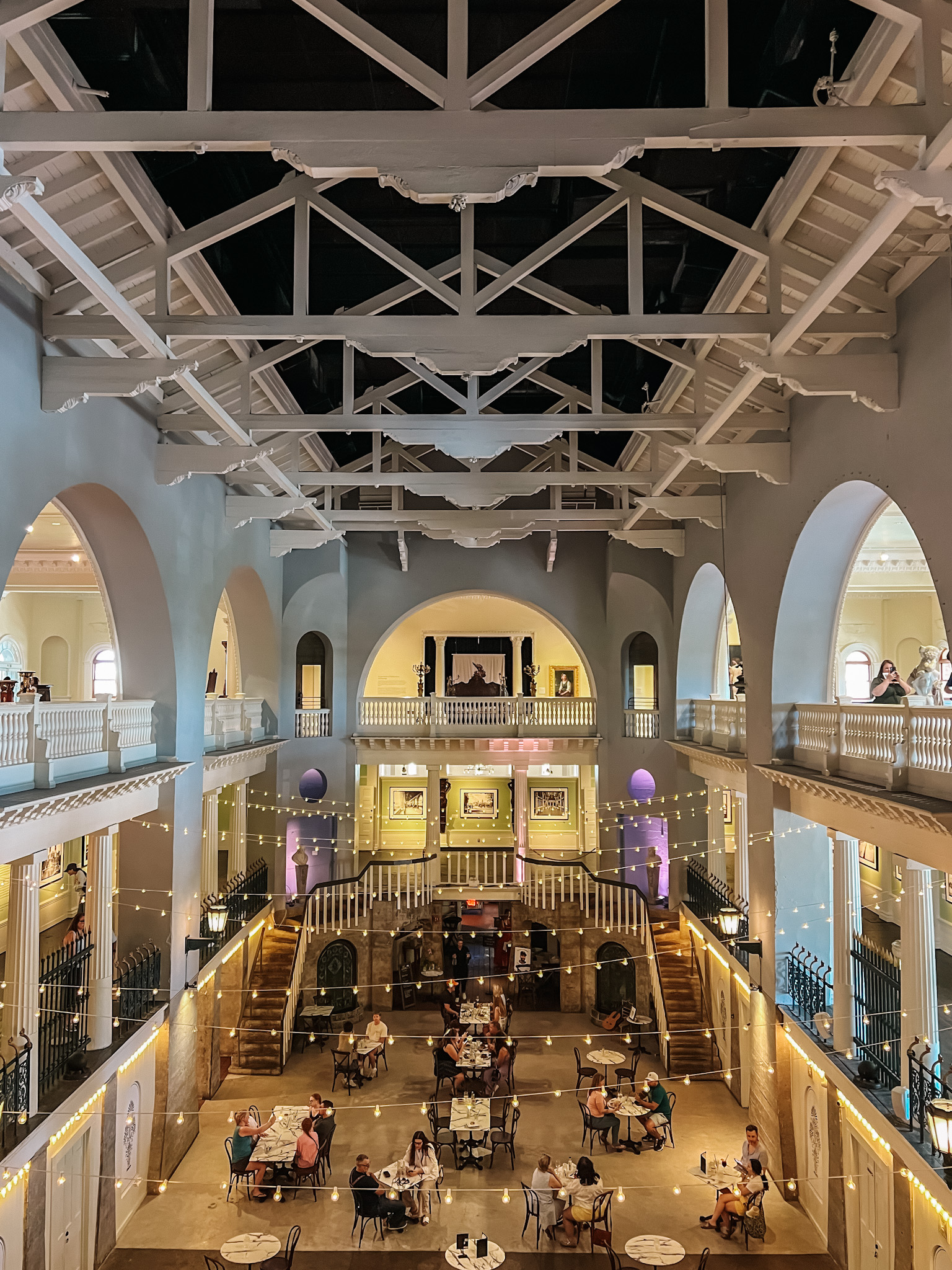 Lightner Museum indoor pool, Cafe Alcazar