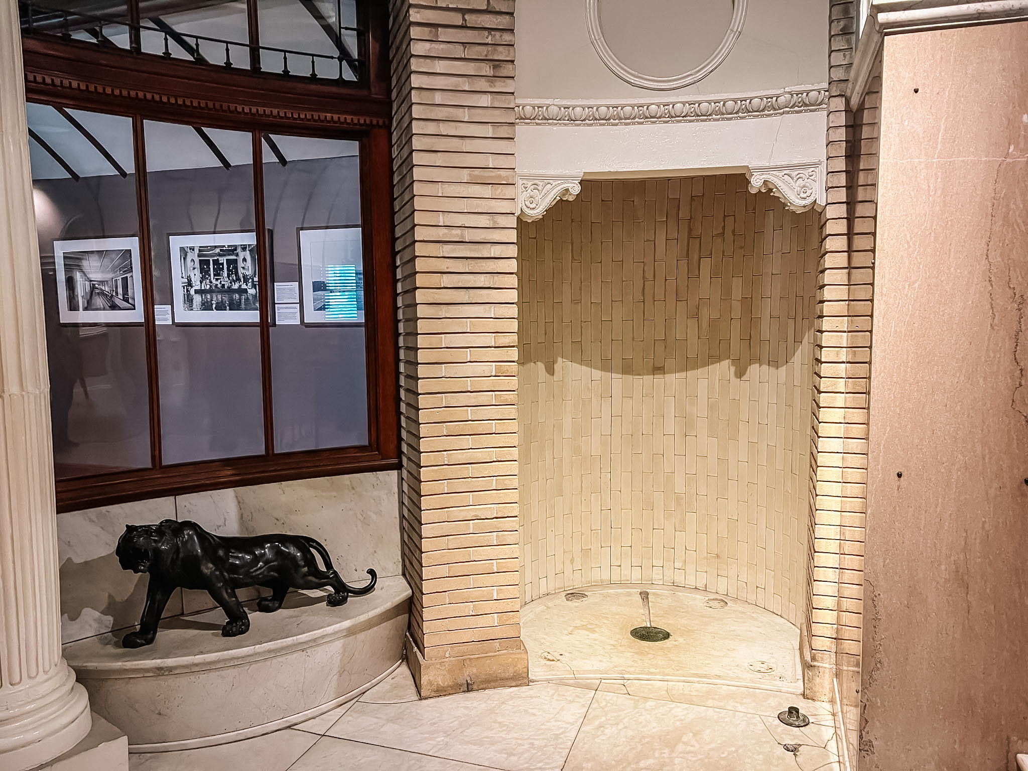 Spa shower in Lightner Museum