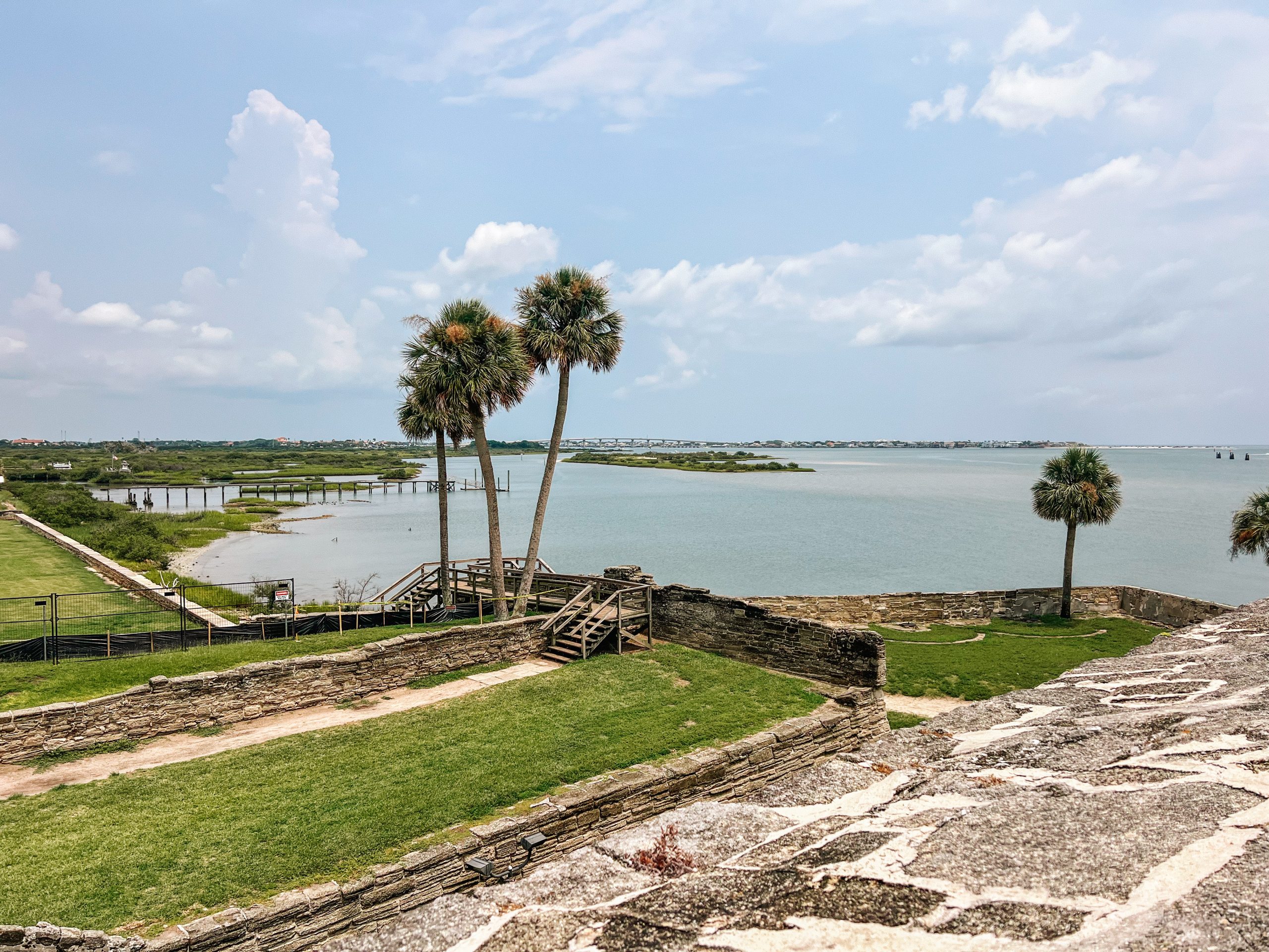 view of the Matanzas river from Castillo de San Marcos
